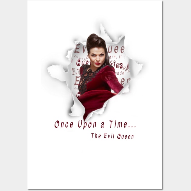 Once upon at Time there was an evil queen Wall Art by willow141